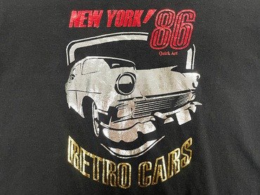 MPプラスター タイプW でプリントした黒Tシャツ