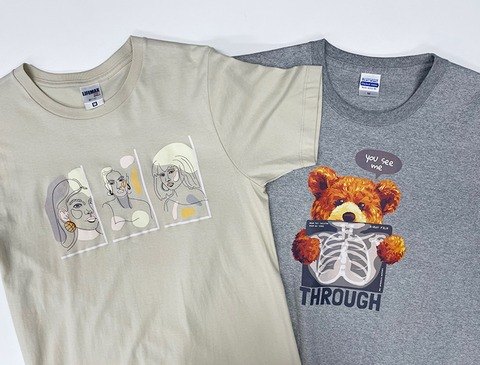 抜ける転写紙タイプWでプリントしたTシャツ