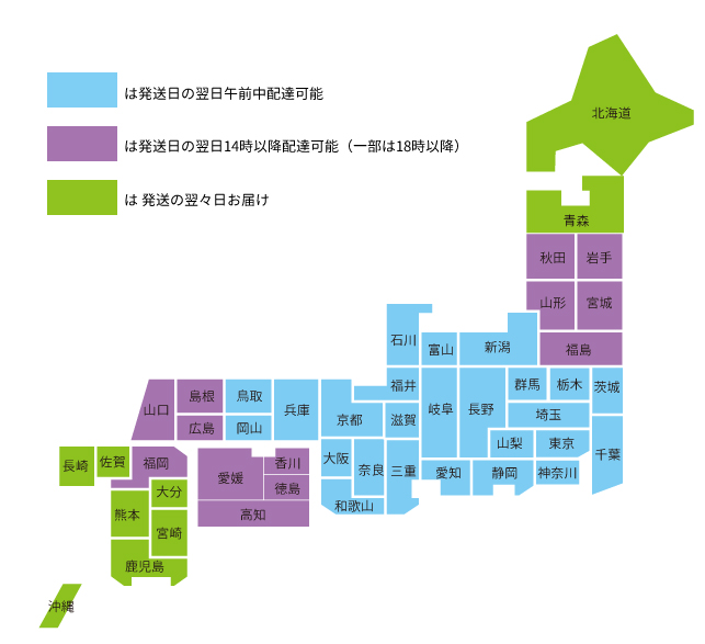 宅配便お届け日数