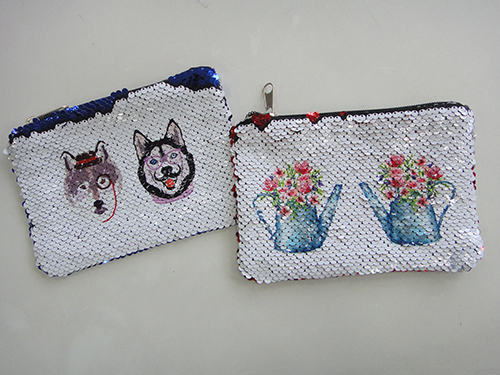 昇華用スパンコールポーチ