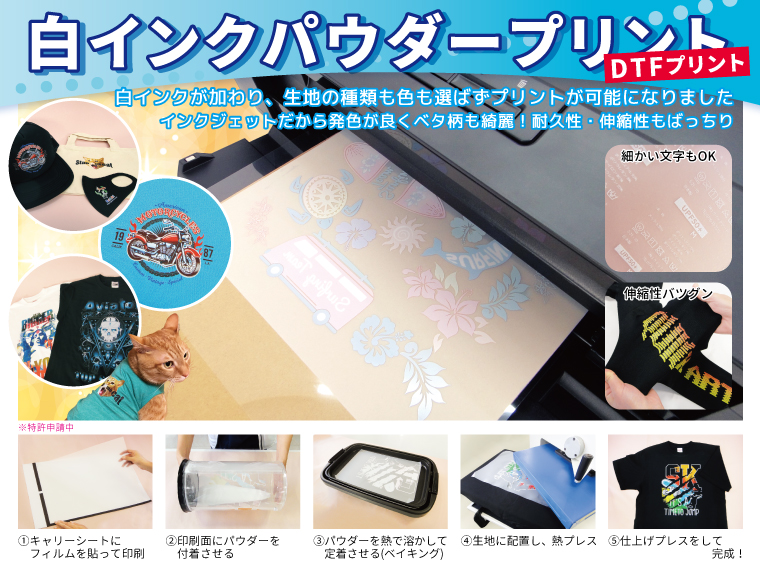 白インクパウダープリント